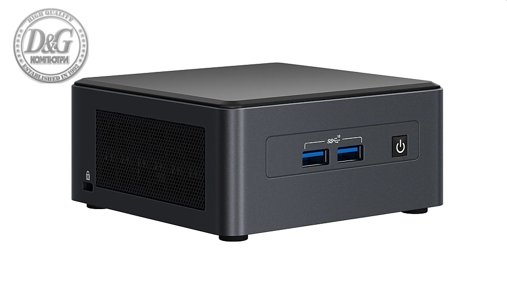 Intel NUC 11 Pro Kit NUC11TNHi5, EU cord, i5 Processor with Irix Xe graphics, dual M.2 slot, 2.5" SATA slot, 2xHDMI, 2x Thunderbolt 4 (USB-C+DP)