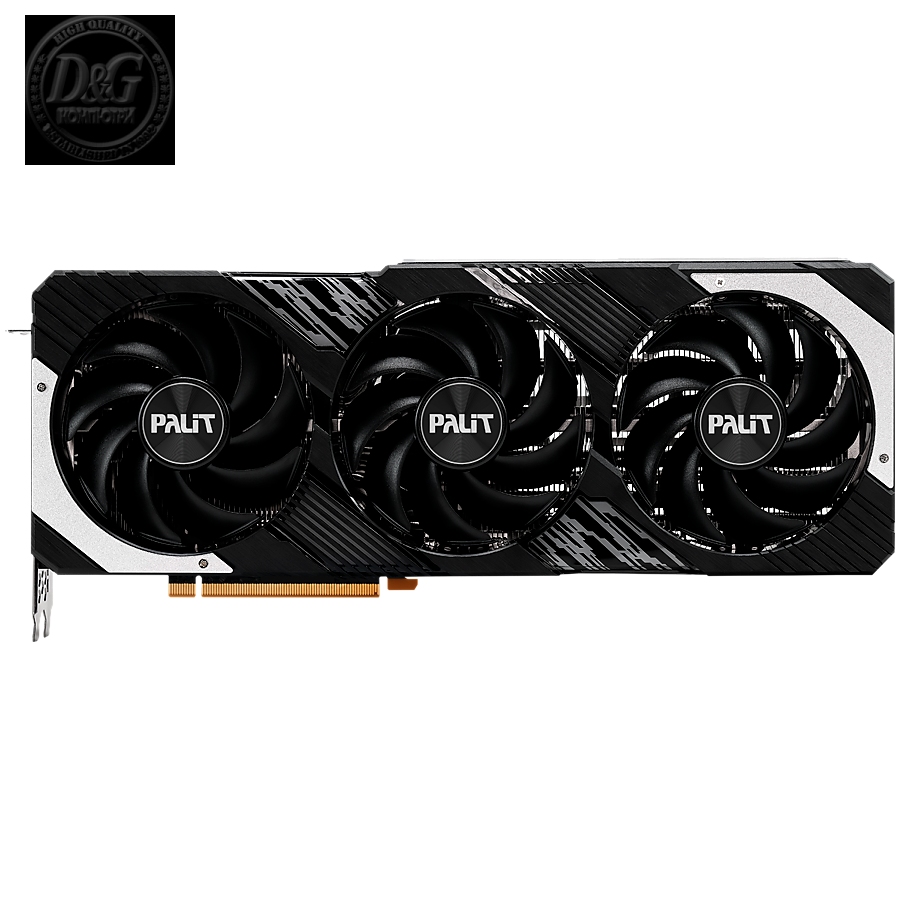 Palit RTX 4070 GamingPro OC 12GB GDDR6X, 192 bit, 1x HDMI 2.1a, 3x DP 1.4a, 1x 16-pin or 2x 8-pin Power connector, recommended PSU 750W, NED4070H19K9-1043A