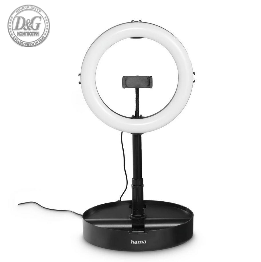 Hama LED Лампа &quot;SpotLight FoldUp 102 II&quot; Ring Light, комплект за смартфони, сгъваем