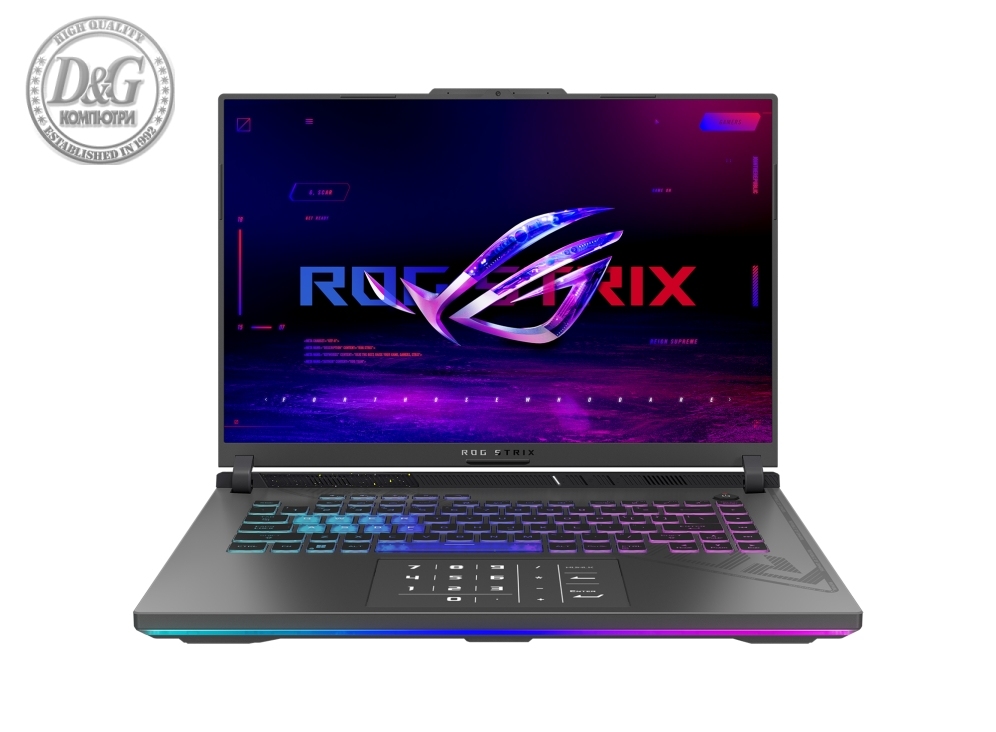 Asus ROG Strix G16 G614JU-N3111, Intel i7-13650HX  16" FHD+ 16:10 (1920 x 1200, WUXGA) 165HZ,16GB DDR5 4800MHz (2x8GB), 1TB PCIe4.RTX 4050  6GB GDDR6 , Wi-Fi 6E(802.11ax),Backlit Chiclet Keyboard 4-Zone RGB, NO OS, Eclipse Gray