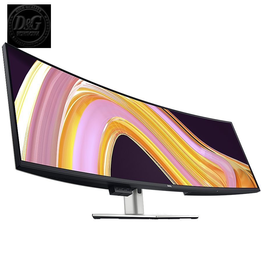 Dell U4924DW Monitor LED UltraSharp 49 Curved, 49", 5K Dual QHD (5120x1440) 60Hz, 32:9, Anti-glare, 3H Hard Coating, ComfortView, IPS, 350 cd/m2, 2000:1, 178/178, 5ms/8ms, 2xHDMI, DP, USB-C 3.2 Gen 2, Audio line-out, Height, Pivot, Swivel, Tilt, 3Y