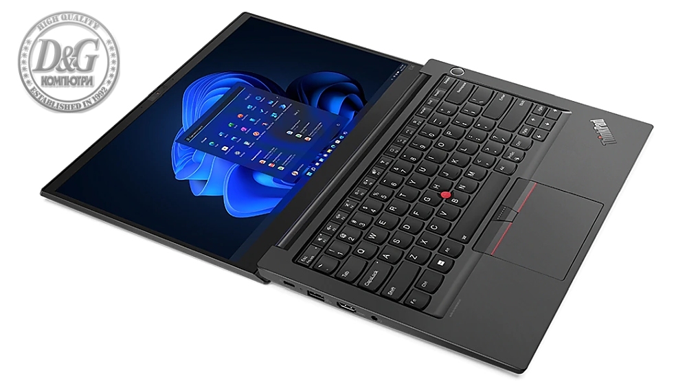 Lenovo ThinkPad E14 G4 Intel Core i5-1235U (up to 4.4GHz, 12MB), 16GB (8+8) DDR4-3200, 512GB SSD, 14" FHD (1920x1080) IPS AG, Intel Iris Xe Graphics, WLAN, BT, 1080p&IR Cam, Backlit KB, FPR, 3 cell, DOS, 3Y