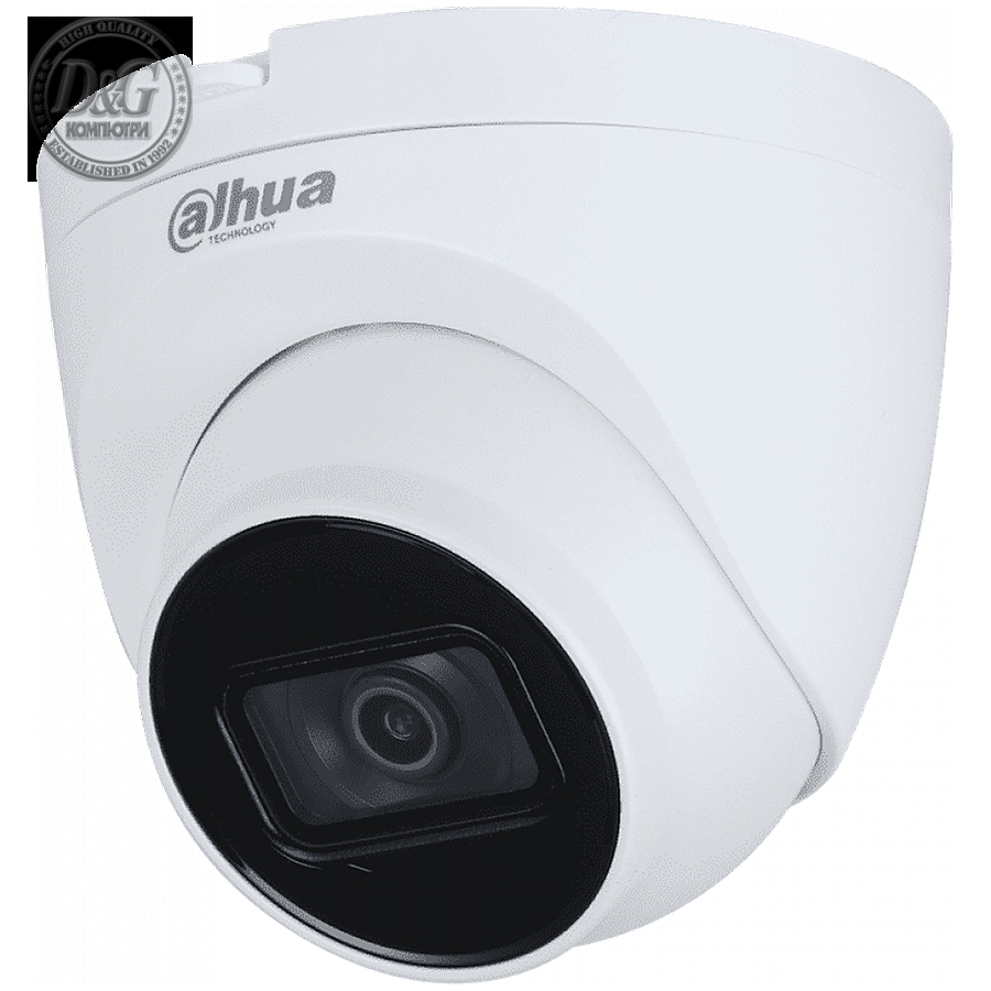 Dahua HDCVI 2MP Eyeball camera, Day&Night, 1/2.7" CMOS, 1920Г—1080 Effective Pixels, 30fps@1080P, Focal Length 2.8mm, View angle 101В°, IR distance up to 25m, 0.02Lux/F1.9, 0Lux IR on, indoor installation IP50, 12V DC/2.6W