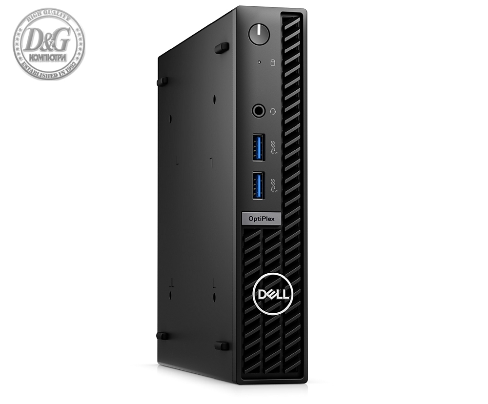 Dell OptiPlex 7010 Micro, Intel Core i3-13100T (4+0 Cores/12MB/2.5GHz to 4.2GHz), 8GB (1x8GB) DDR4, 256GB SSD PCIe M.2, Integrated Graphics, Keyboard&Mouse, Wi-Fi 6E, Win 11 Pro, 3Y PS