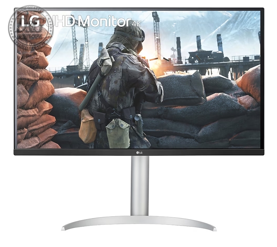 LG 32UP55NP-W, 31.5" Wide LED AG, VA, DCI-P3 90%, 4ms, 350 cd/m2, 3000:1, 4K (3840x2160), HDR 10, USB Type-C, HDMI, DisplayPort, AMD FreeSync, Height, Tilt, Speaker, Black