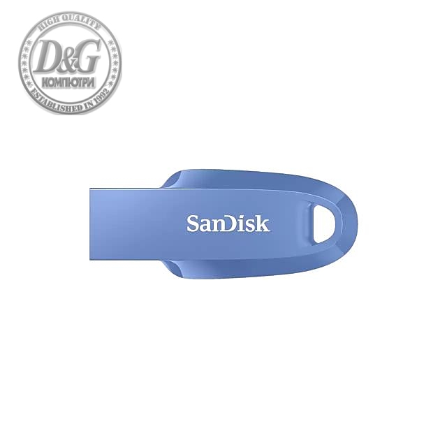 USB памет SanDisk Ultra Curve 3.2, 128GB, USB 3.1 Gen 1, Син