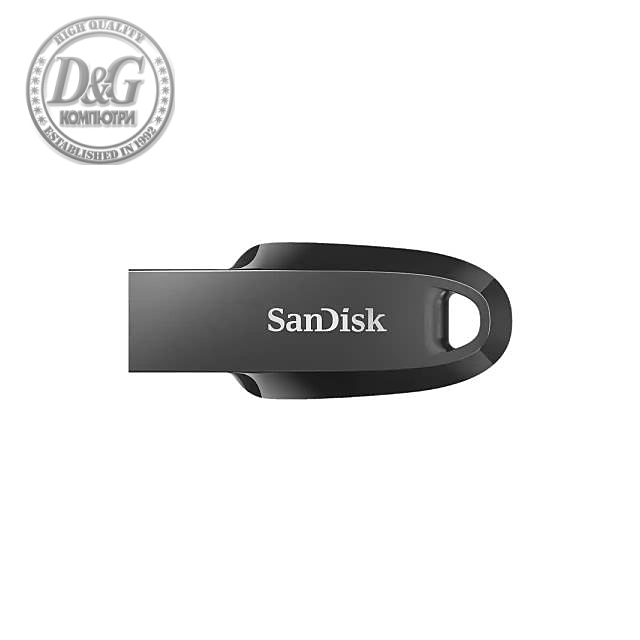 USB памет SanDisk Ultra Curve 3.2, 128GB, USB 3.1 Gen 1, Черен