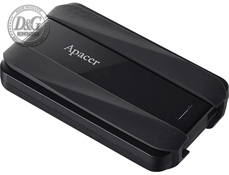 Apacer AC533, 1TB 2.5" SATA HDD USB 3.2 Portable Hard Drive Plastic / Rubber Jet black