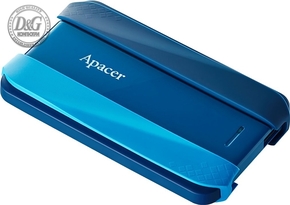 Apacer AC533, 1TB 2.5" SATA HDD USB 3.2 Portable Hard Drive Plastic / Rubber Vibrant blue