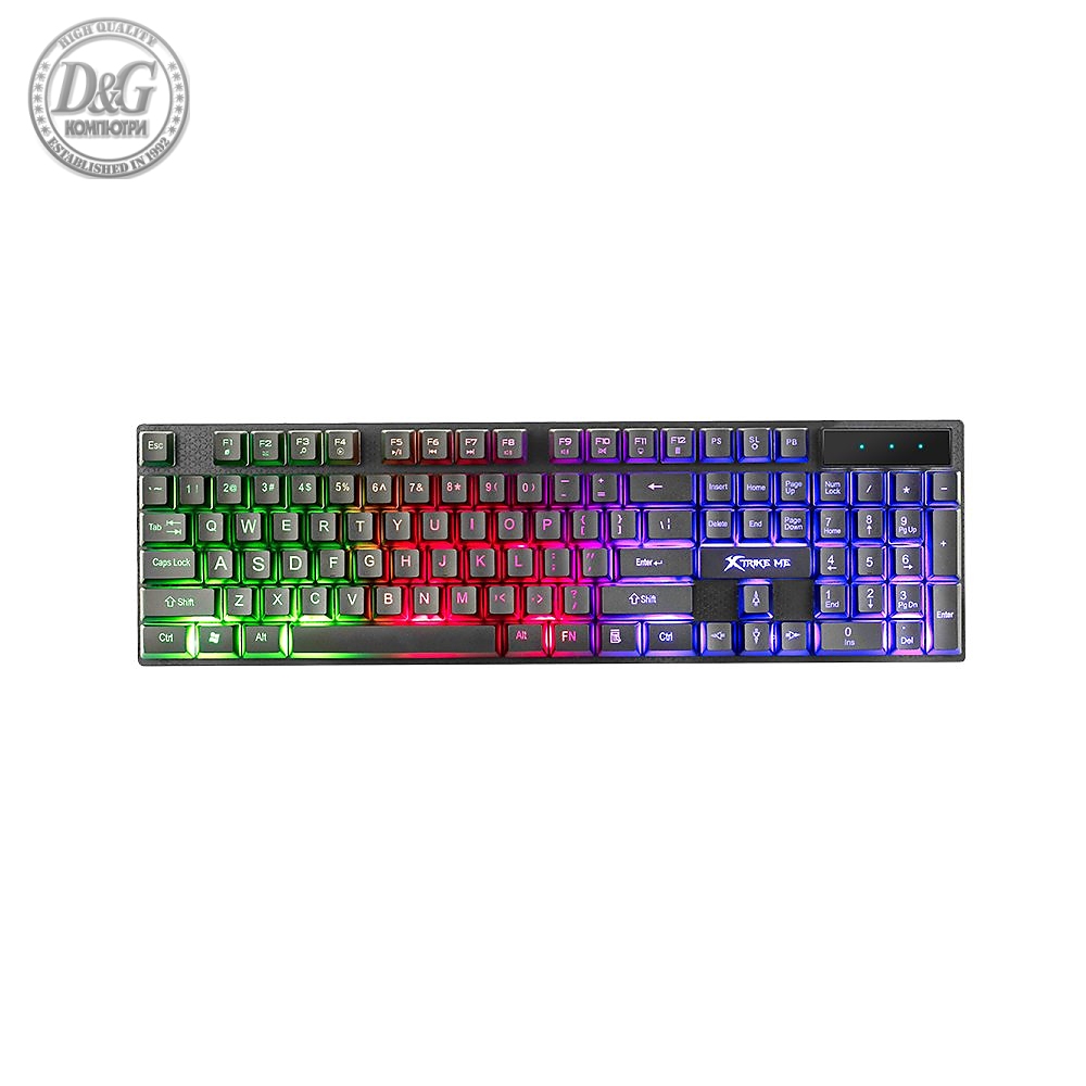 Xtrike ME геймърска клавиатура Gaming Keyboard KB-305 - Rainbow Backlight