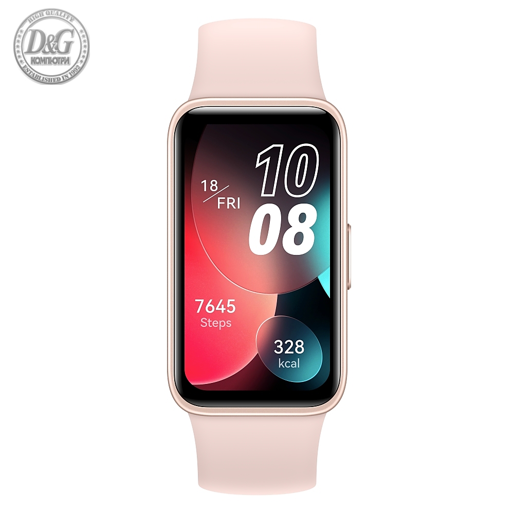 Huawei Band 8 Sakura Pink, Ahsoka-B19, 1.47", Amoled,194x368, BT 5.0, Silicone Strap