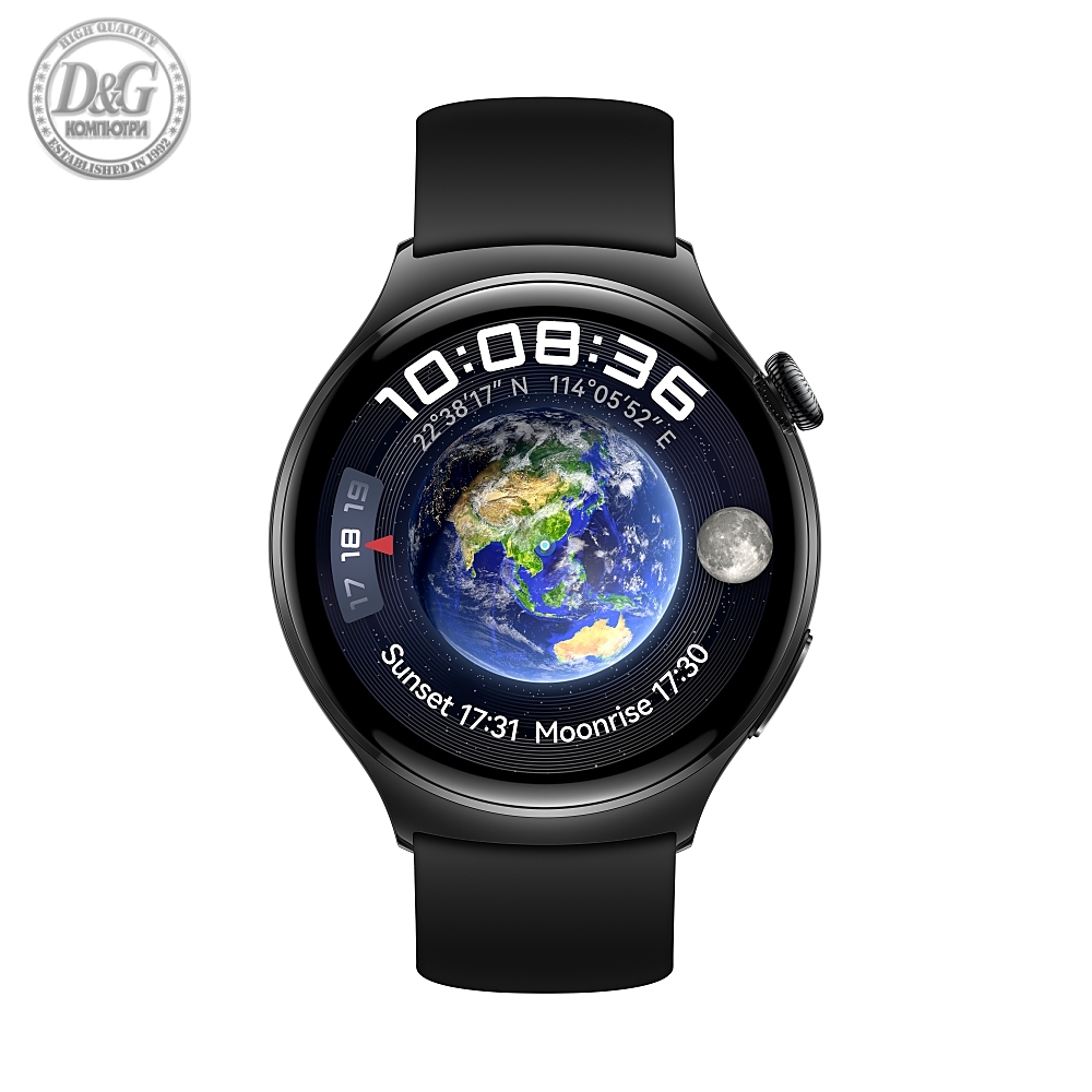 Huawei Watch 4 Archi-L19F, Amoled, 466x466, PPI 310, 2G, e-sim, Single - band GNSS, BT5.2 BR+BLE, 5ATM, 530mAh, Black