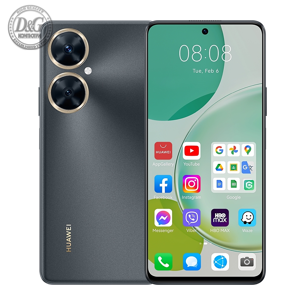 Huawei Nova 11i, Starry Black, MAO LX9N, 6.8", FHD+ 1080x2388, 8GB+128GB, 48MP+2MP/16MP, 4G LTE, 802.11a/b/g/n/ac, BT 5.0, FPT, 5000mAh, USB-C Type-C,  EMUI 13