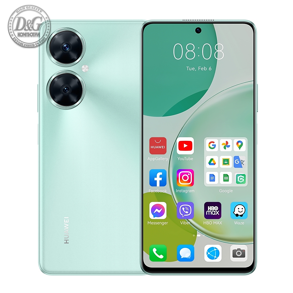 Huawei Nova 11i, Mint Green, 6.8", FHD+ 1080x2388, 8GB+128GB, 48MP+2MP/16MP, 4G LTE, 802.11a/b/g/n/ac, BT 5.0, FPT, 5000mAh, USB-C Type-C, EMUI 13