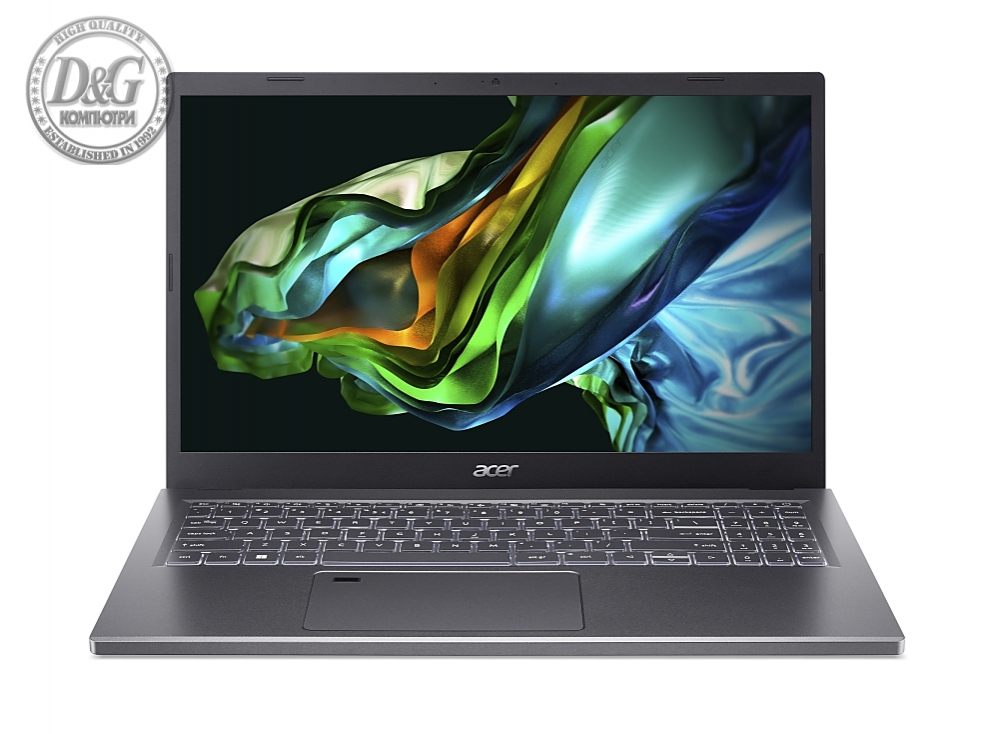 Acer Aspire 5, A515-58M-56WA, Intel Core i5-1335U (1.3GHz up to 4.60GHz, 12MB), 15.6" FHD IPS SlimBezel, 16 GB DDR5, 512GB PCIe NVMe SSD, Intel Iris Xe Graphics, Wifi 802.11AX, BT, HD Cam, KB Backlight, Fingerprint reader, Linux, Gray