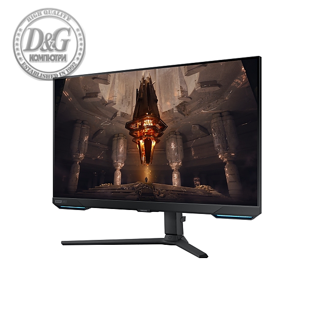 Монитор Samsung Odyssey G7 G70B 32 inch, IPS UHD 3840x2160, 144Hz, 1 ms, HDR 400, G-Sync Compatible, DisplayPort, HDMI, Черен