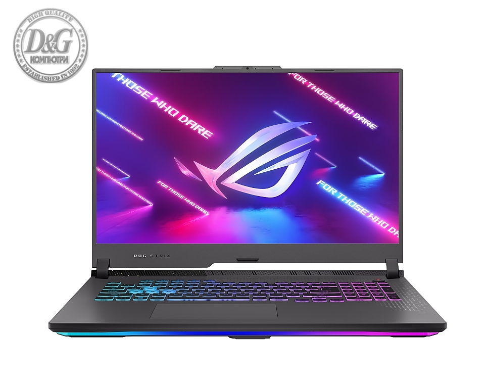 Asus ROG Strix G17 G713PU-LL043W, AMD Ryzen 9 7845HX , 17.3" WQHD AG (2560 x 1440)240Hz,16GB DDR5 4800MHz (2x8GB), 1TB PCIe 4. RTX 4050  6GB GDDR6 , Wi-Fi 6E(802.11ax), Backlit Chiclet Keyboard 4-Zone RGB, Windows 11, Eclipse Gray