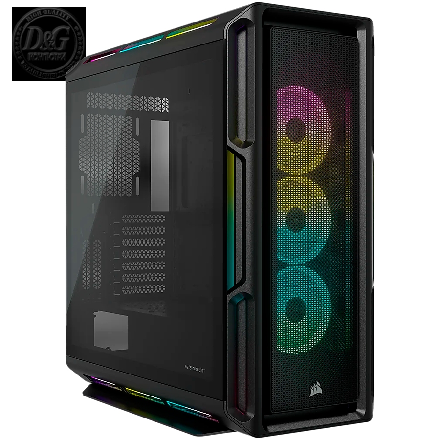 Corsair iCUE 5000T RGB Tempered Glass Mid-Tower Smart Case, Black, EAN: 0840006645160