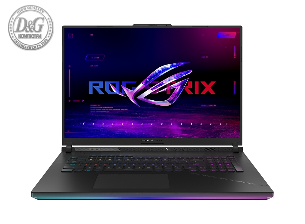 Asus ROG Strix SCAR 18 G834JZ-N6004X, i9-13980HX  2.2 GHz ,18" QHD+ 16:10 (2560 x 1600, WQXGA) 240Hz,32GB DDR5 4800MHz (2x16GB), 1TB M.2, RTX 4080,12GB DDR6, WiFi 6, RGB Per-Key Kbd, Win 11 Pro, Black