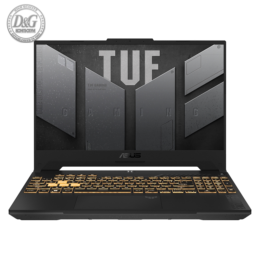 Asus TUF F15 FX507ZC4-HN009,Intel i5-12500H  2.5 GHz (18M Cache, up to 4.5 GHz, )144Hz, 16GB DDR4 3200MHz (2x8 GB),  512GB PCIe 3,RTX 3050 4GB GDDR6, Wi-Fi 6(802.11ax), Backlit Chiclet Keyboard 1-Zone RGB, no OS, Mecha Grey