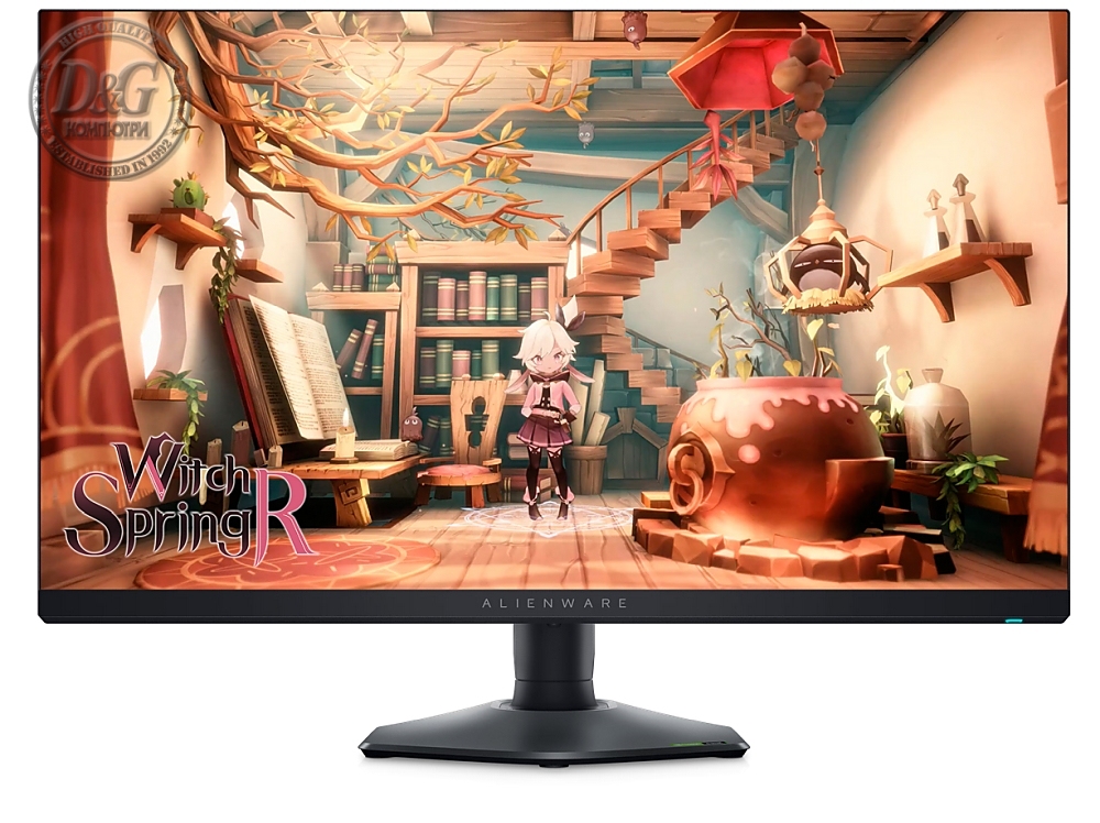 Dell Alienware AW2724DM, 27" LED , IPS AG, QHD 2560 x 1440, sRGB 99%, NVIDIA G-SYNC, AMD FreeSync Premium Pro, 180Hz, 1ms GtG, 1000:1, 600 cd/m2, HDMI, DP, USB HUB, Height Adjustable, Pivot, Swivel, Black