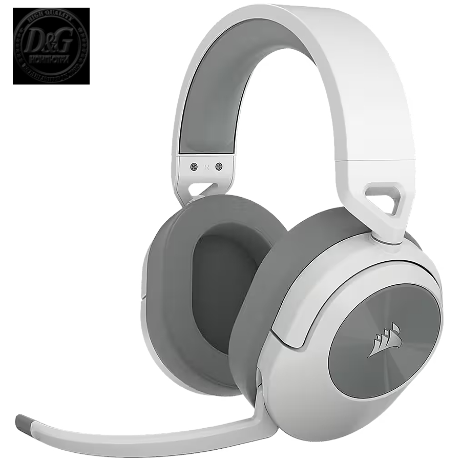 Corsair HS55 Wireless Headset, White, EAN:0840006657903