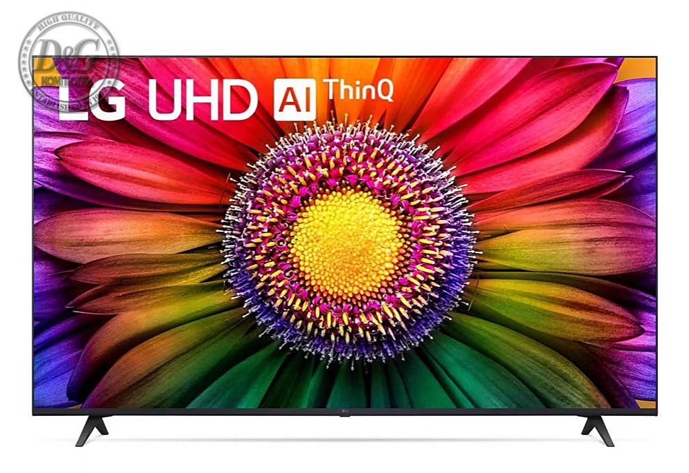 LG 50UR80003LJ, 50" 4K UltraHD TV 4K (3840 x 2160), DVB-T2/C/S2, webOS 23 Smart TV, ThinQ AI, a5 AI Processor 4K Gen6, WiFi, HDR10 pro, HLG, ALLM/HGiG, 4K Upscaling, AI Sound, Voice Control, AirPlay, Quick Card, HDMI eARC, CI, LAN, USB, Bluetooth, 2 Pol