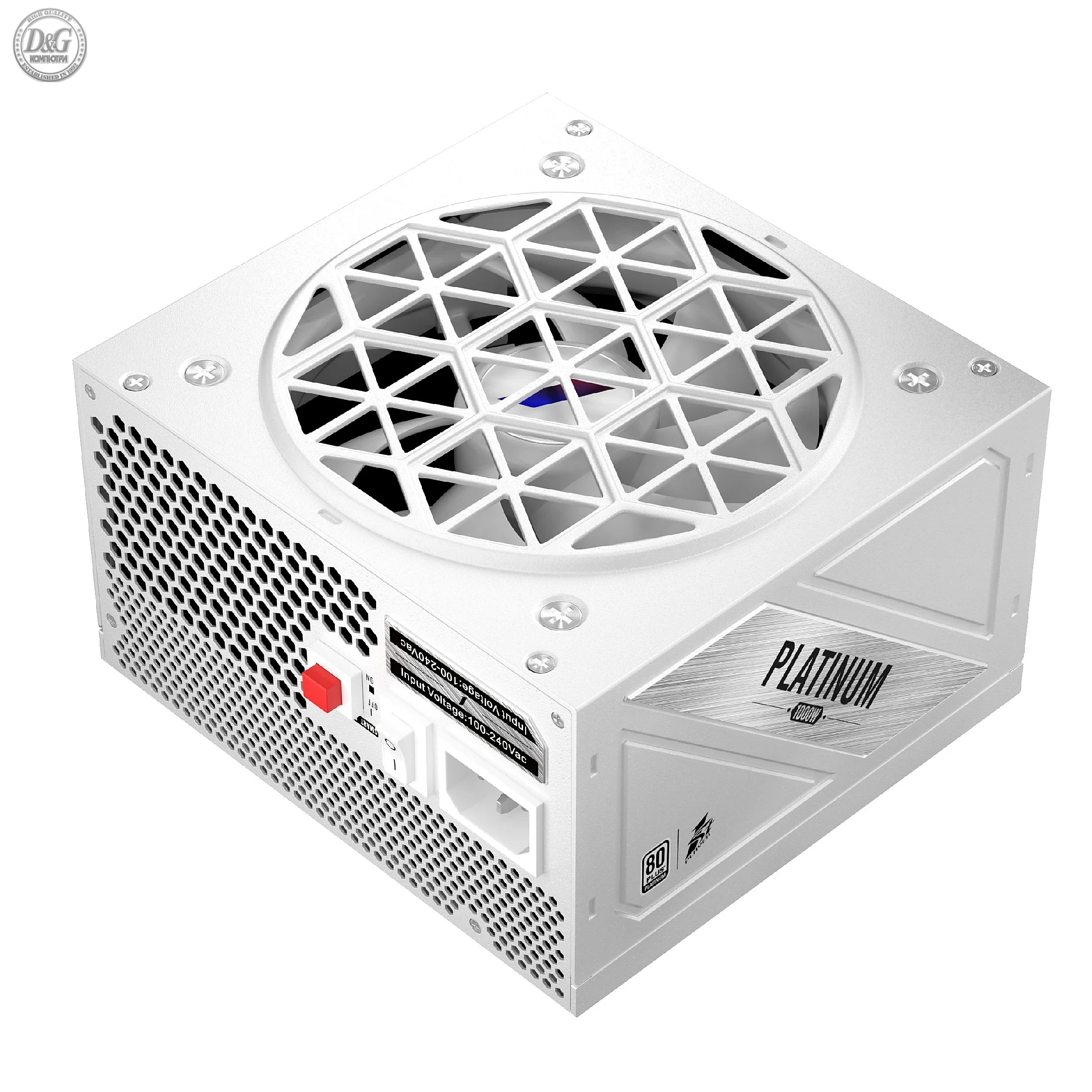 1stPlayer захранване PSU ATX 3.0 1000W Platinum - NGDP1000 - HA-1000BA3 White