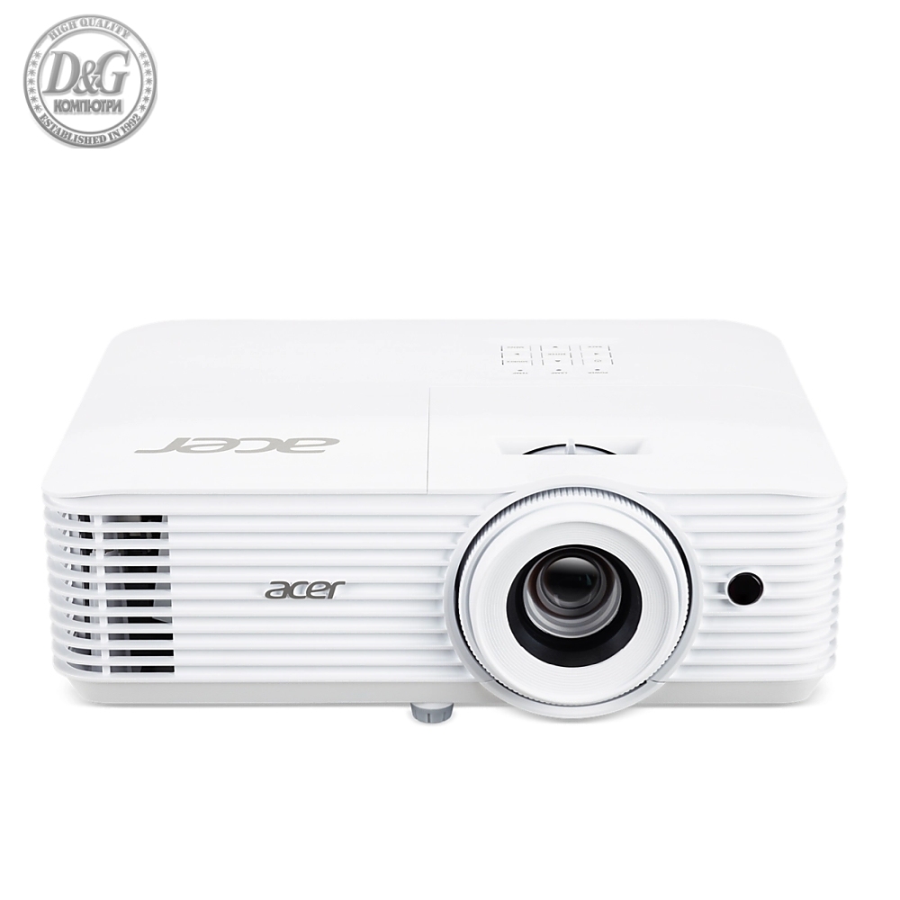 Acer Projector H6815ATV , DLP, 4K UHD (3840x2160), 4000 ANSI Lm, 10 000:1, HDR Comp., 24/7 oper., AndroidTV V10.0, 2xHDMI, VGA in, RS232, Audio in/out, SPDIF, 10W, 3.1Kg, Lamp life up to 12000 hours, White