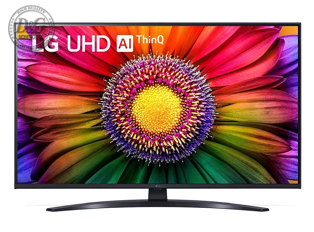 LG 43UR81003LJ, 43" 4K UltraHD TV 4K (3840 x 2160), DVB-T2/C/S2, webOS 23 Smart TV, ThinQ AI, a5 AI Processor 4K Gen6, WiFi, HDR10 pro, HLG, ALLM/HGiG, 4K Upscaling, AI Sound, Voice Controll, AirPlay, HDMI eARC,Quick Card, CI, LAN, USB, Bluetooth, Cresce