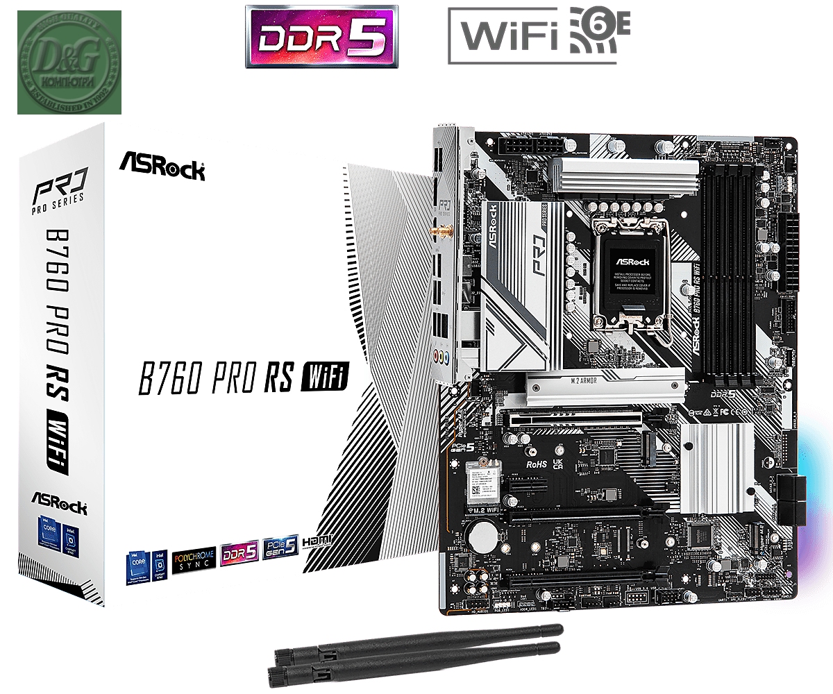 ASROCK B760 PRO RS WIFI /D5