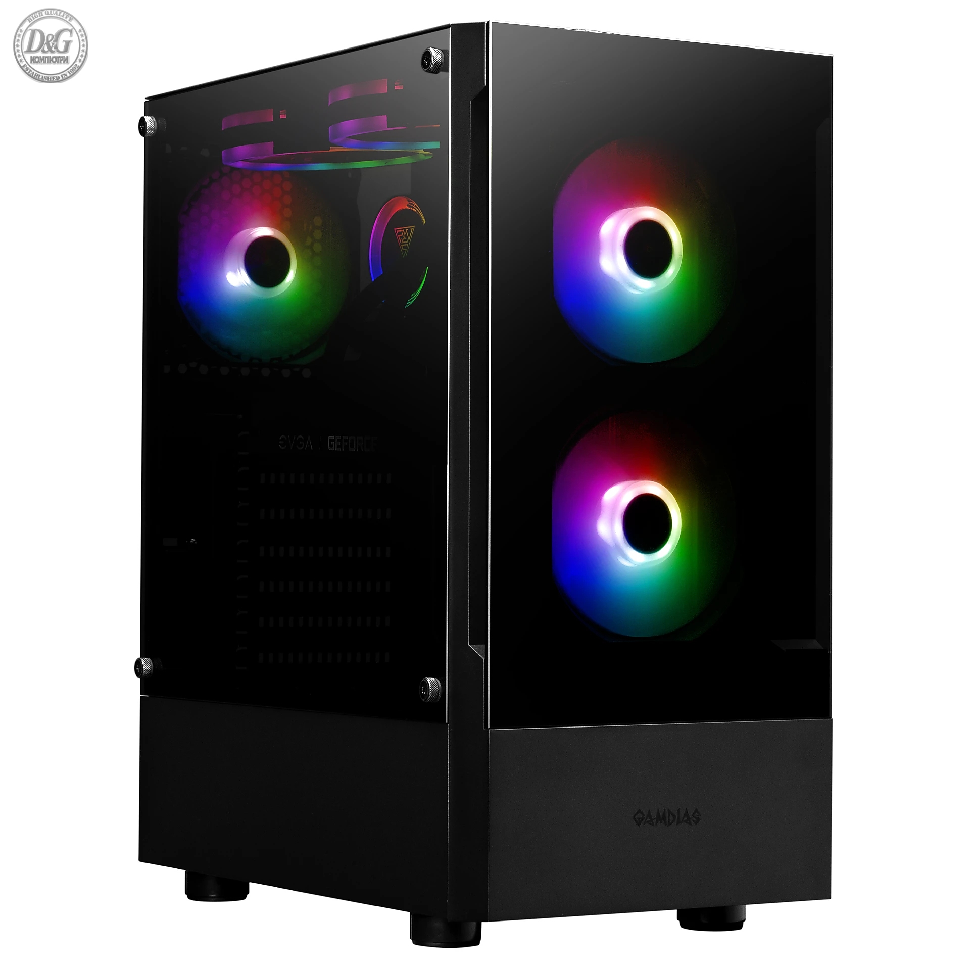 Gamdias кутия Case ATX - TALOS E3 - aRGB, Tempered Glass