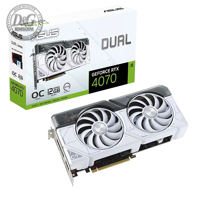 ASUS DUAL-RTX4070-O12G-WHITE