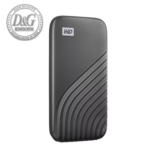 Външен SSD диск Western Digital My Passport, 500GB, USB 3.2, Сив