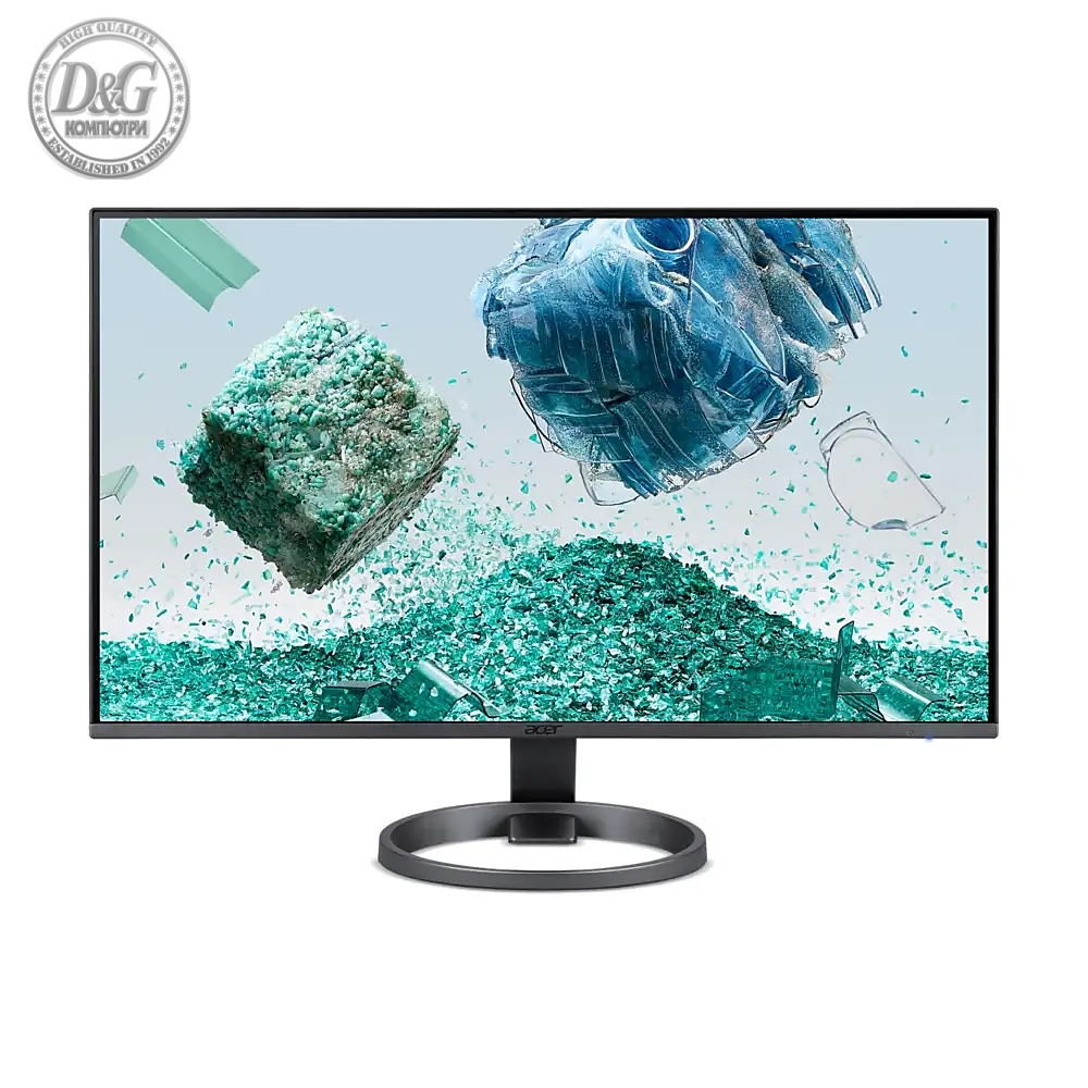 Acer Vero RL242YEyiiv, 23.8W" IPS LED, Anti-Glare, FreeSync, 4ms (GTG), 75Hz, 100M:1, 250nits, 1920x1080, Flicker-Less, BlueLightShield, 2xHDMI, VGA, Tilt, VESA, Black