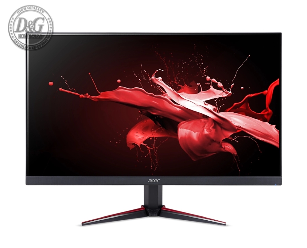 Acer Nitro VG240YEbmiix, 23.8", IPS, Anti-Glare, FHD 1920x1080, ZeroFrame, FreeSync, 100Hz, 1ms, 100M:1, 250 cd/m2, VGA, 2xHDMI, HDR ready, Speakers 2Wx2, Audio in/out, VESA, Tilt, Acer Display Widget, Black