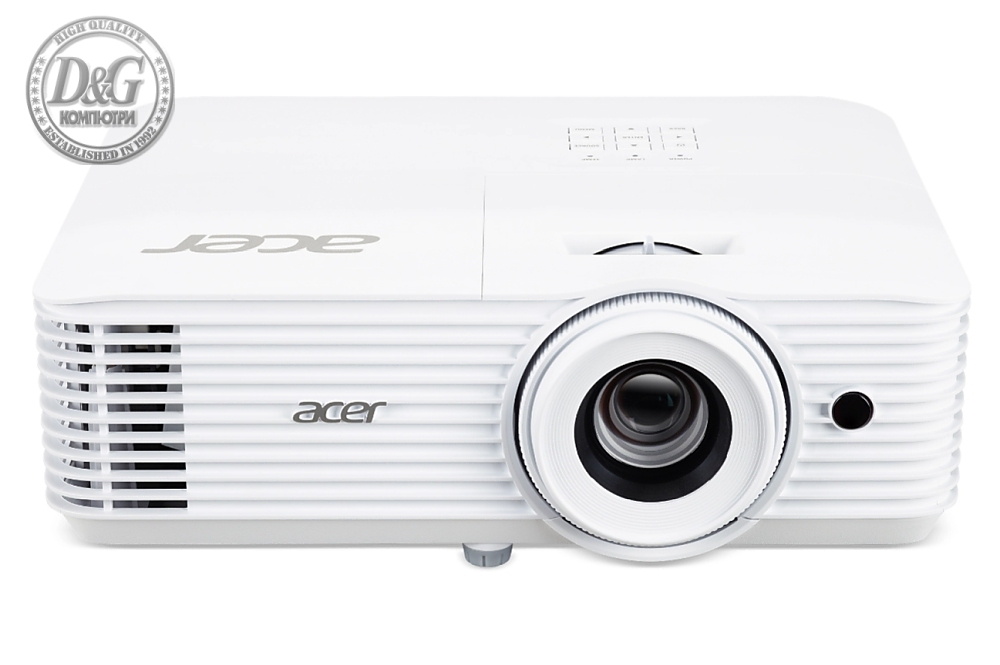 Acer Projector X1827, DLP, UHD 4K (3,840 x 2,160), 4000 ANSI Lumens, 3D, 10000:1, HDMI, RS-232, USB A, SPDIF, Audio in, Audio out, Speaker 10W, 3.1kg, Lamp life up to 12000 hours, White