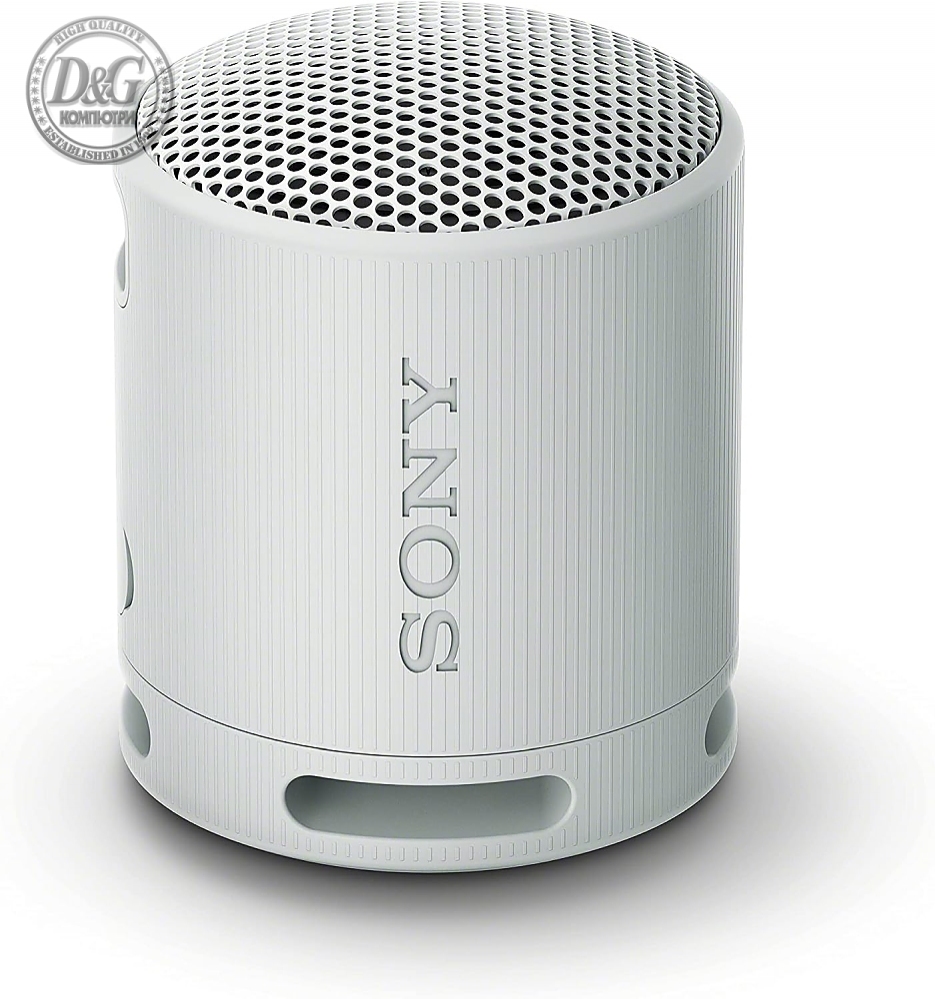 Sony SRS-XB100 Portable Bluetooth Speaker, Light Grey