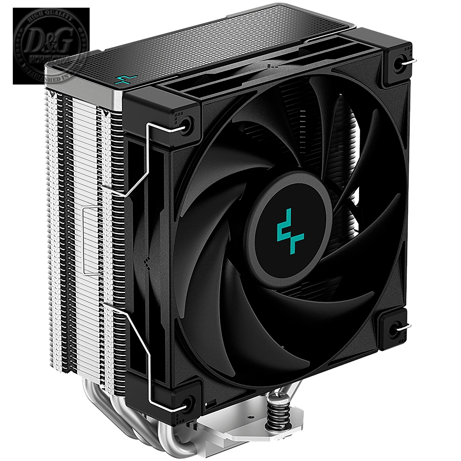 DeepCool AK400, CPU Air Cooler, 1x120mm PWM Fan, TDP 220W, 4 Heatpipes, Intel LGA1700/1200/115x, AMD AM5/AM4, 127Г—97Г—155 mm(LГ—WГ—H), 3 Year Warranty