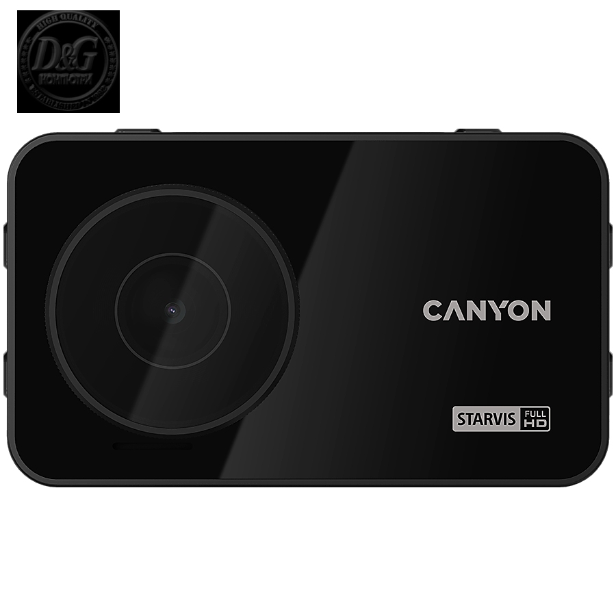 Canyon RoadRunner CDVR-10GPS, 3.0'' IPS (640x360), FHD 1920x1080@60fps, NTK96675, 2 MP CMOS Sony Starvis IMX307 image sensor, 2 MP camera, 136° Viewing Angle, Wi-Fi, GPS, Video camera database, USB Type-C, Supercapacitor, Night Vision, Motion Detectio