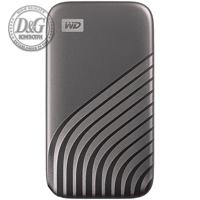 Външен хард диск Western Digital My Passport, 1TB, 2.5&quot; SSD, USB 3.2, Сив