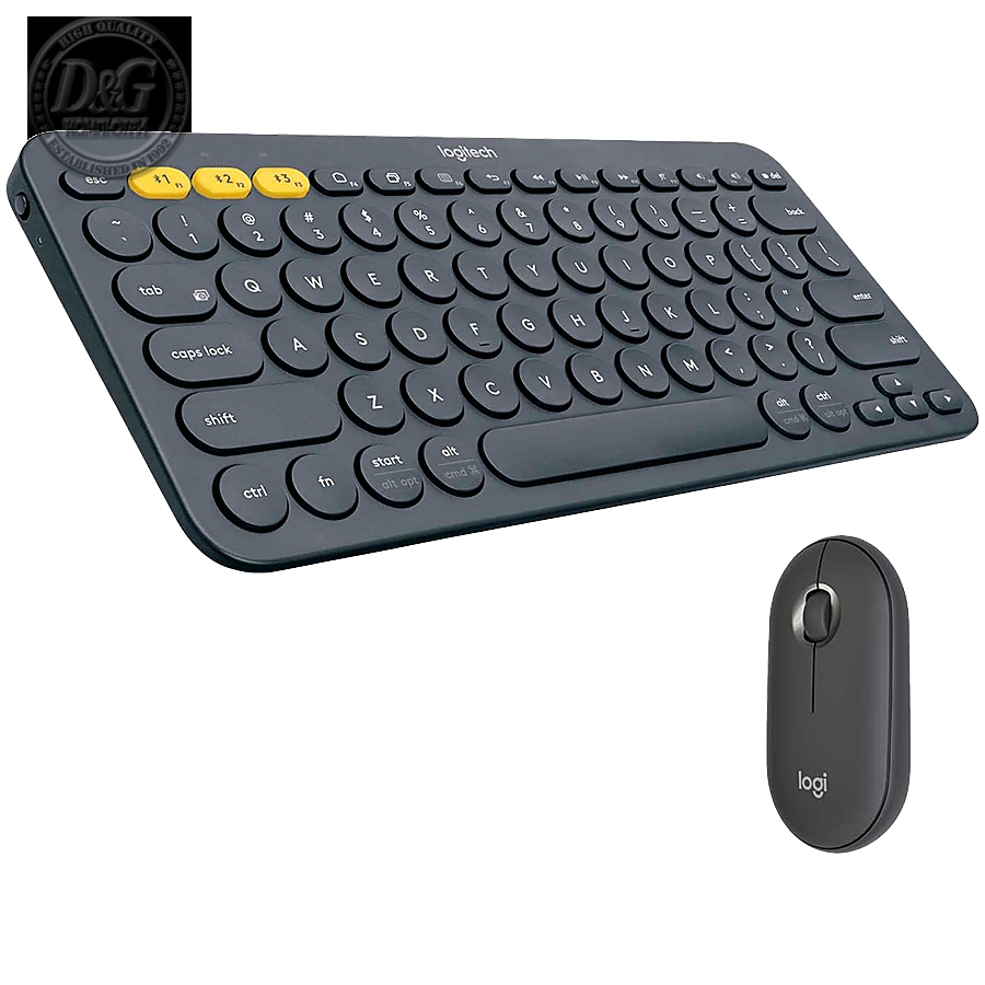 LOGITECH Pebble 2 Bluetooth Keyboard Combo - TONAL GRAPHITE - US INT'L