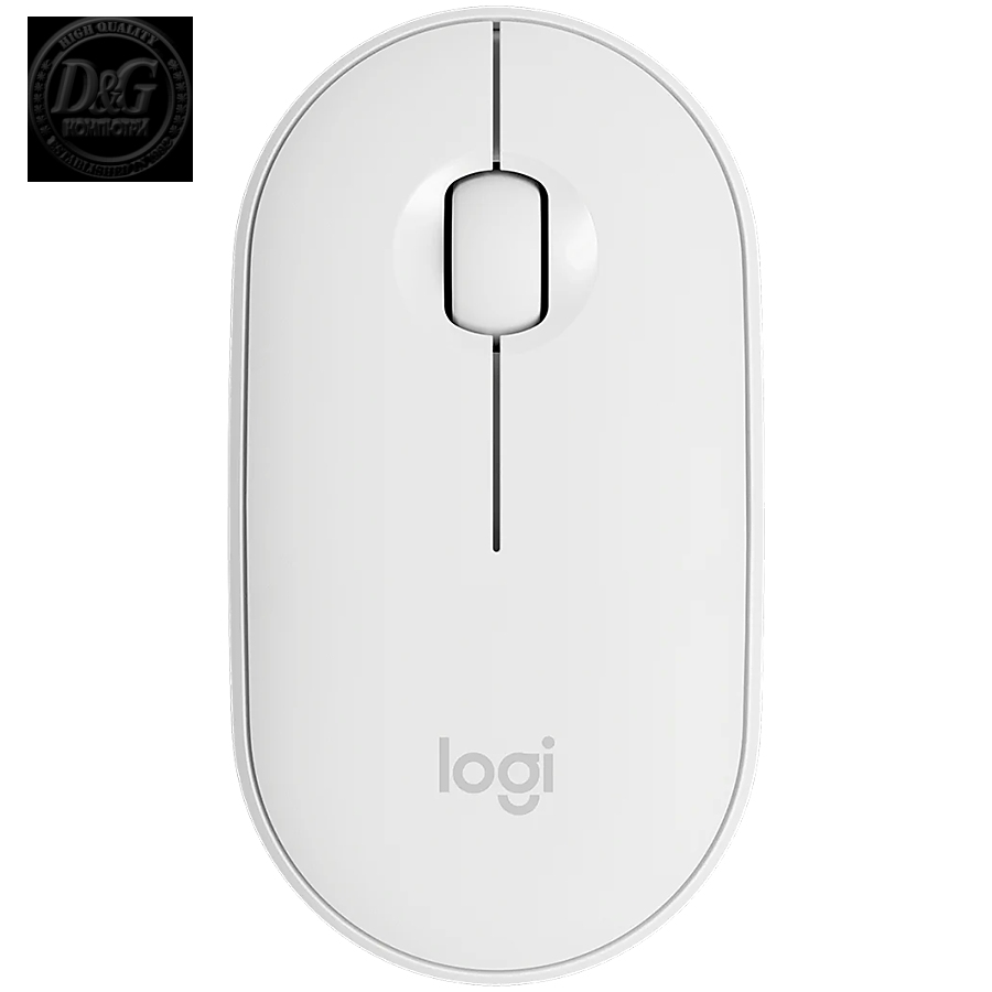 LOGITECH M350S Pebble 2 Bluetooth Mouse - TONAL WHITE - DONGLELESS