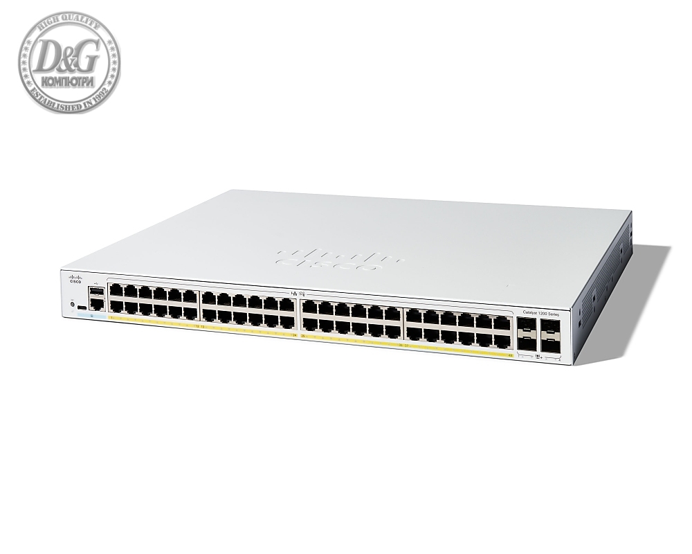 Cisco Catalyst 1200 48-port GE, PoE, 4x1G SFP