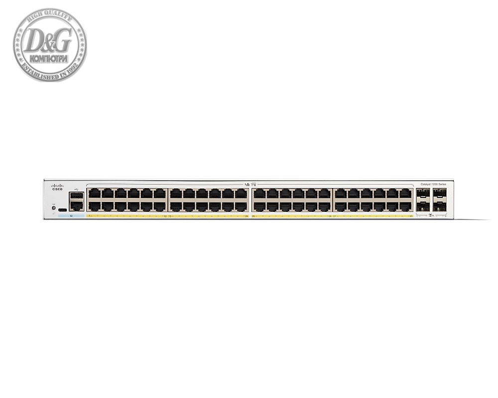 Cisco Catalyst 1200 48-port GE, PoE, 4x10G SFP+