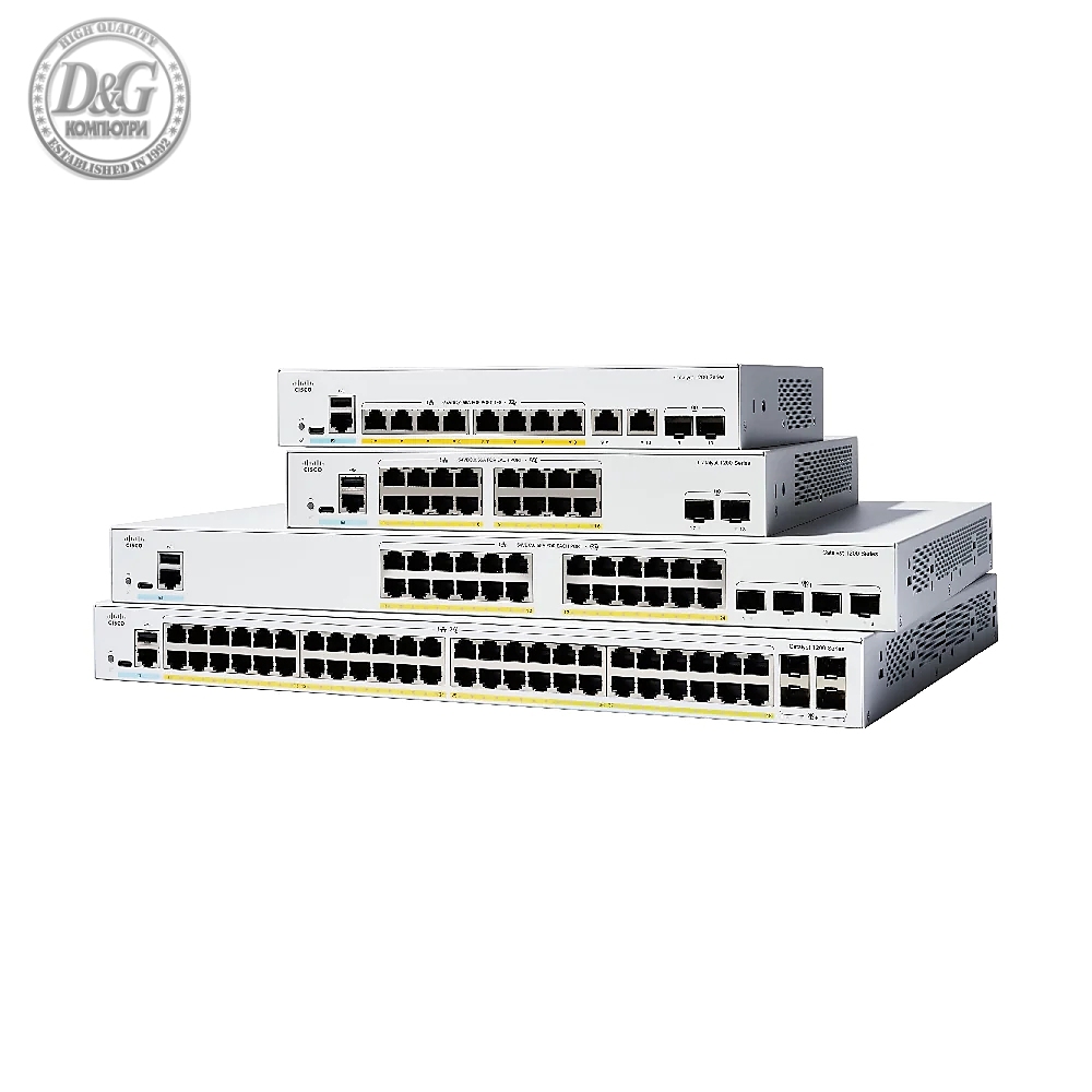 Cisco Catalyst 1300 8-port GE, Ext PS, 2x1G Combo