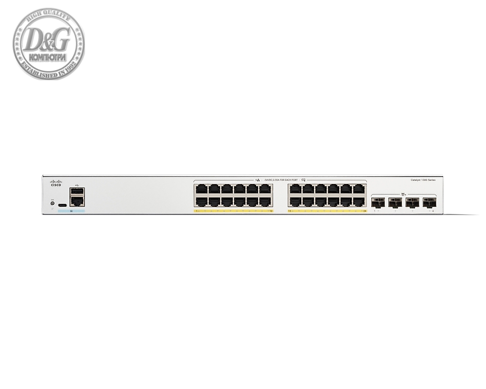 Cisco Catalyst 1300 24-port GE, PoE, 4x10G SFP+