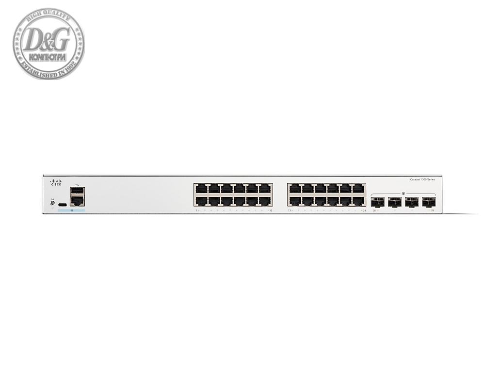 Cisco Catalyst 1300 24-port GE, 4x1G SFP