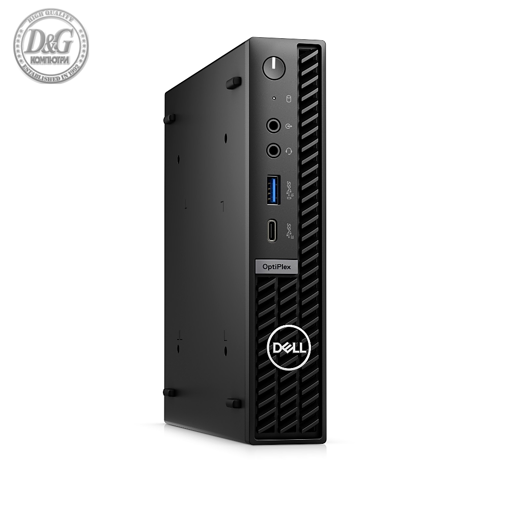 Dell OptiPlex 7010 Micro Plus, Intel Core i5-13500T (6+8 Cores/24MB/1.6GHz to 4.6GHz), 16GB (1X16GB) DDR5, 512GB SSD PCIe M.2, Integrated Graphics, Wi-Fi 6E, Keyboard&Mouse, Wi-Fi 6E, Ubuntu, 3Y PS