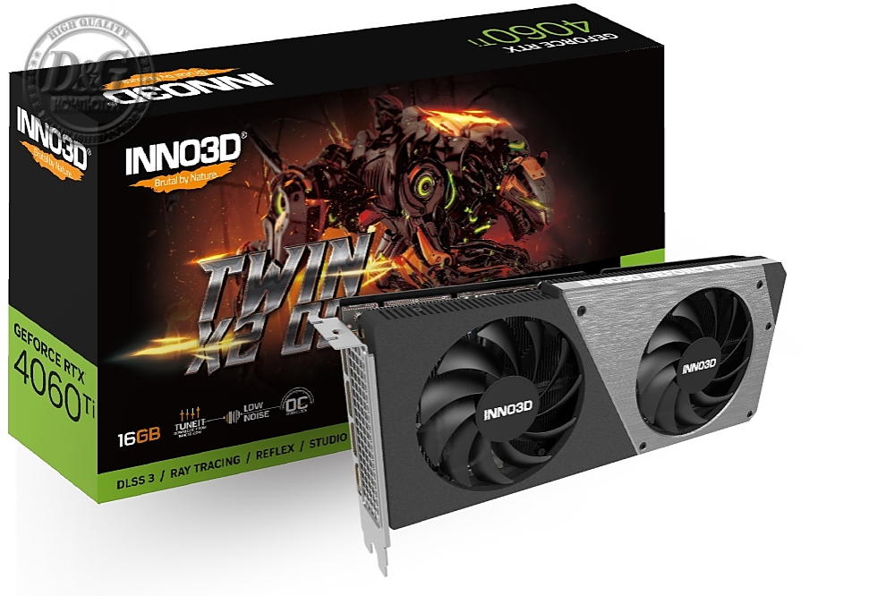 Inno3D GeForce RTX 4060 Ti 16GB GDDR6 Twin X2 OC